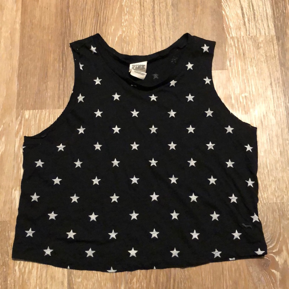 Pink Sleeveless Crop Top